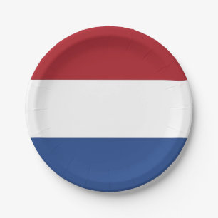 Bord van patriottisch papier met vlag van Nederlan