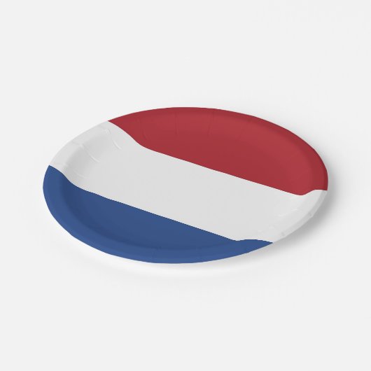 Bord van patriottisch papier met vlag van Nederlan (Gekanteld)