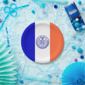 Bord van patriottisch papier met vlag van New York (Feest)