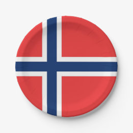 Bord van patriottisch papier met vlag van Noorwege