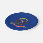 Bord van patriottisch papier met vlag van North Da (Gekanteld)