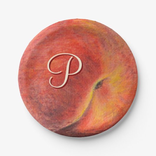 Bord van perzikpapier (Voorkant)