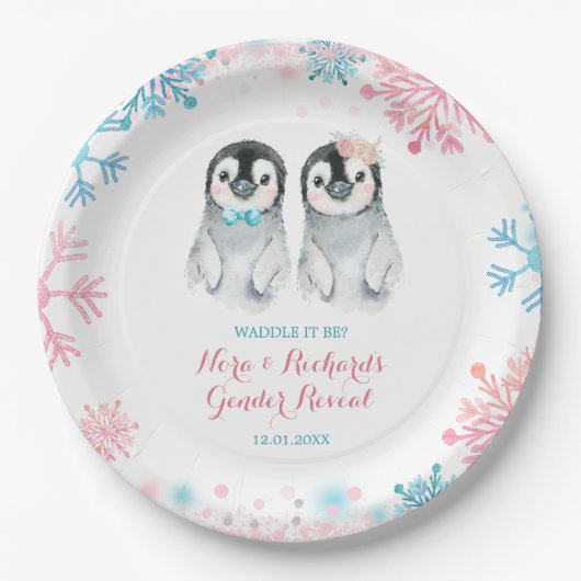 Bord van pinguïn Winter (Voorkant)