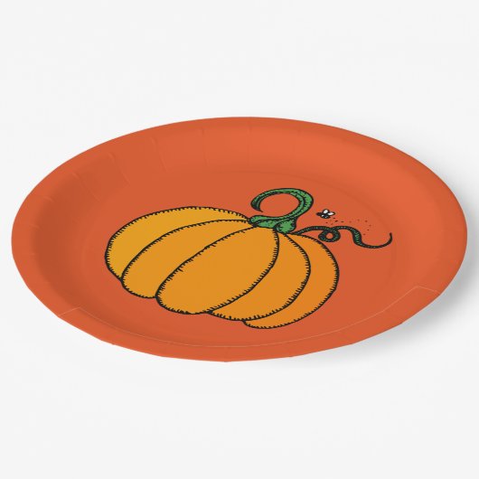 Bord van pompoenpapier (Gekanteld)