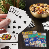 bord van retroflectorvergunningen pokerkaarten (Insitu)