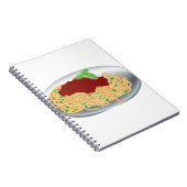 Bord van spaghetti-spiral notebook notitieboek (Rechterzijde)