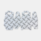 Bord van staaldiamant bedankdoosjes (Uitgevouwen)