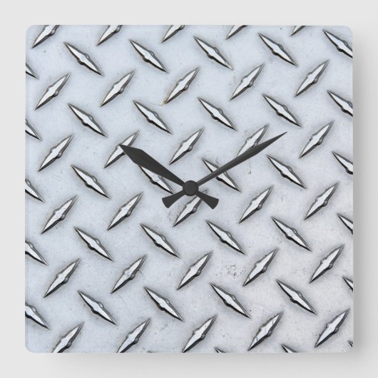 Bord van staaldiamant vierkante klok (Voorkant)
