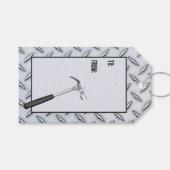 Bord van Steel Diamond met Hammer Cadeaulabel (Voorkant (Horizontaal))