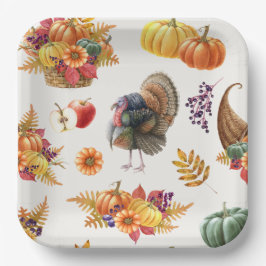 Bord van traditioneel Thanksgiving papier