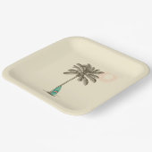 Bord van Tropisch Beach Party-papier (Gebogen)