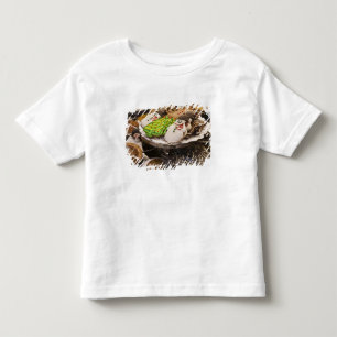 Bord van verse kerstkoekjes kinder shirts