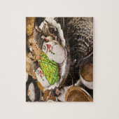 Bord van verse kerstkoekjes legpuzzel (Verticaal)