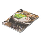 Bord van verse kerstkoekjes notitieblok (Gedraaid)