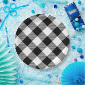 Bord van wit en zwart buffelpapier (Feest)