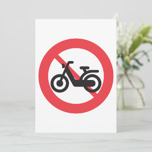 Bord Verboden Voor Motorfietsen Kaart