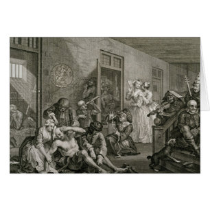 Bord VIII van A Rake's Progress, 1735