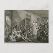 Bord VIII van A Rake's Progress, 1735 Briefkaart (Voorkant)