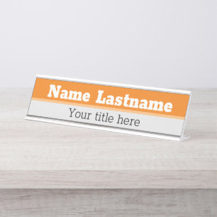 Bord voor aangepaste bureaunaam bureau naambordje