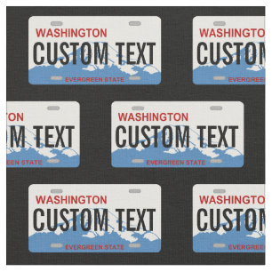 Bord voor aangepaste Washington-licenties Stof