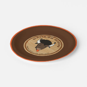 Bord voor Badass Bison Boerderij Logo
