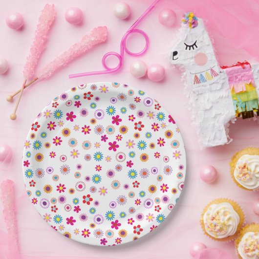 Bord voor Bright Summer Floral Paper (Feest)