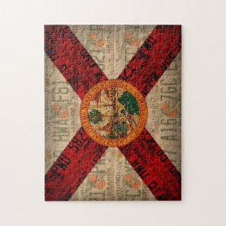Bord voor de vlag van Florida State Flag License A Legpuzzel