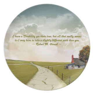 Bord voor gehandicaptenbewustzijn.