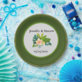 Bord voor groen en wit aangepast bruiloft (Feest)