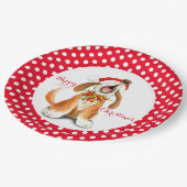 Bord voor Happy Kerstparty (Gekanteld)