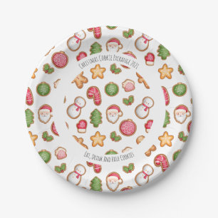 Bord voor kerstkoekjeswisselpapier