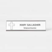 bord voor kruisnaam bureau naambordje (Voorkant)