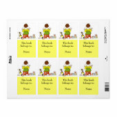 Bord voor leesboekenboek etiket (Full Sheet)