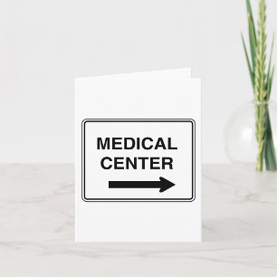 Bord voor medisch centrum kaart