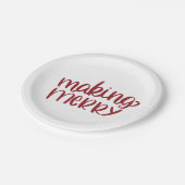 Bord voor prettig rood kerstpapier (Gekanteld)