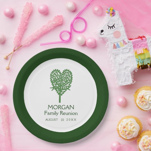 Bord voor reübbypapier van de Groene Hart Boom (Feest)