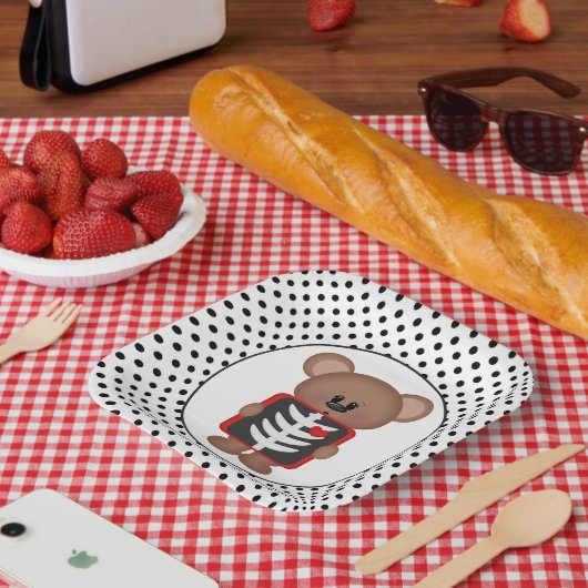 Bord voor röntgentechnische feestartikelen (Picknick)