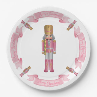 Bord voor roze kerstpapier, met de Nutnesskraker