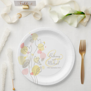 Bord voor verwant bont, bloesems, aangepast papier