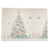  bord Vrolijk kerstfeest Groot Cadeauzakje (Achterkant)