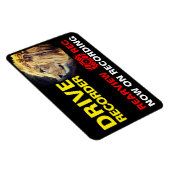 Bord Waarschuwing voor DRIVE-REGISTRATIE (LION) Magneet (Rechterzijde)