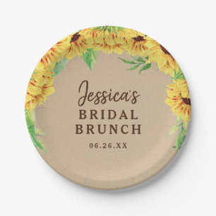 Bord zonnebloempapier