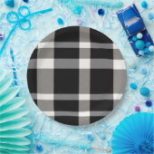 Bord zwart-wit geplakt papier (Feest)