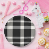 Bord zwart-wit geplakt papier (Feest)