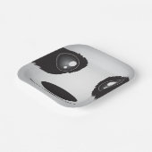 Bord zwart-wit panda-papier (Gebogen)