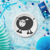 Bord zwart-witpapier -$ 1,50/bord (Feest)