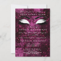 Bordeaux Beet Make-up Wit Glitter 16e bruids