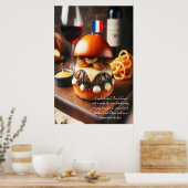 Bordeaux Bistro Burger 24x36 Poster (Keuken)