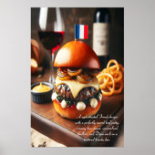 Bordeaux Bistro Burger 24x36 Poster (Voorkant)