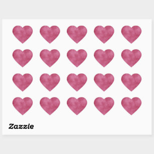 Bordeaux Blush Heart Sticker